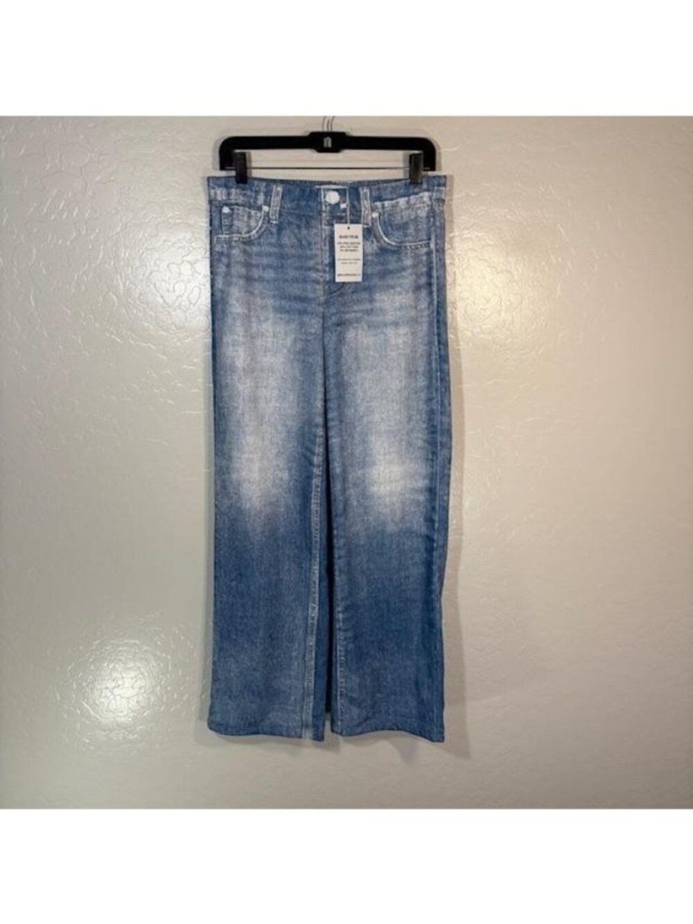 High-Rise Wide Leg Women's Jeans - Light Blue